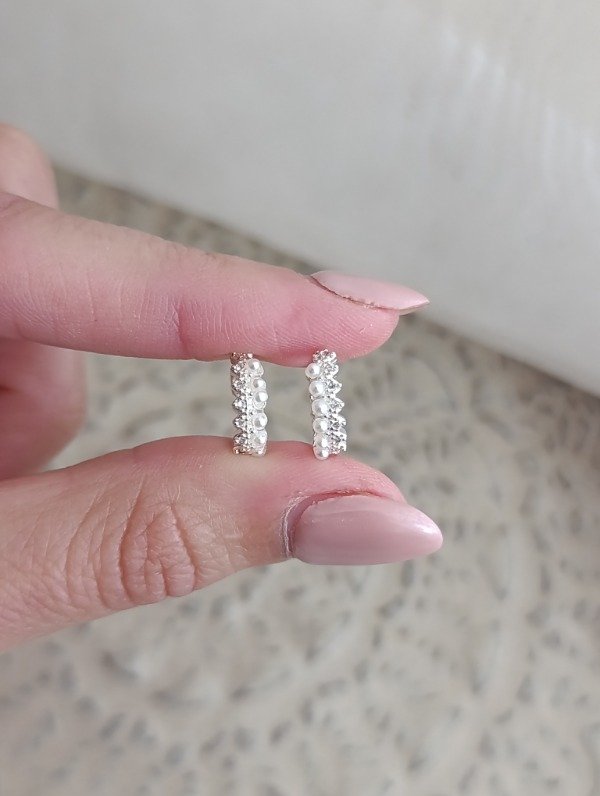 Producto - Argollas con cubics - 1