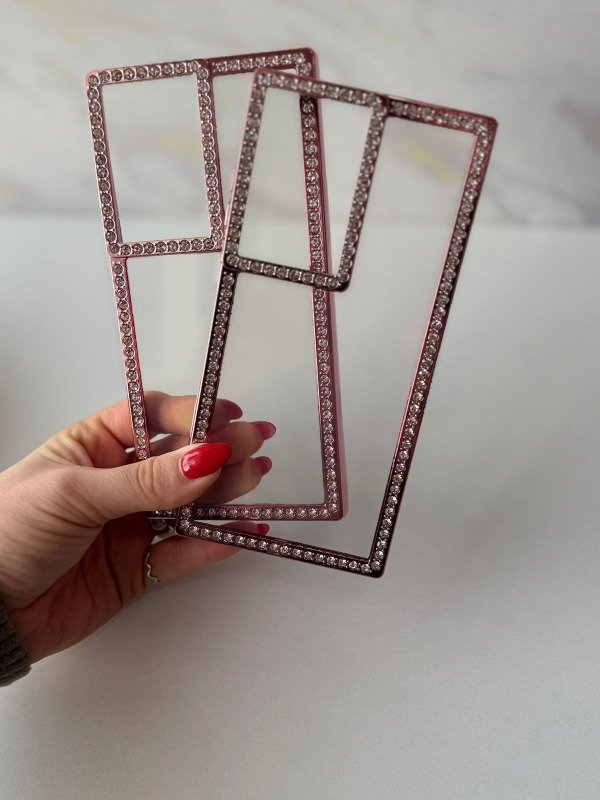 Producto - Case diamond borde rosa