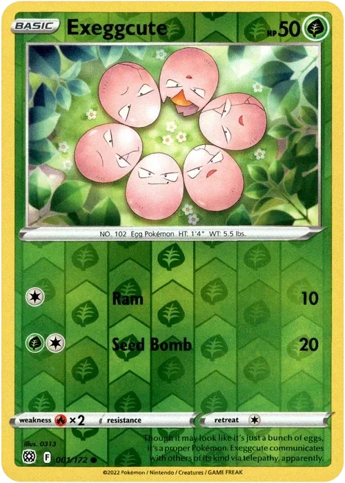 Producto - Exeggcute - 001/172 - Brilliant Stars - Reverse Holo