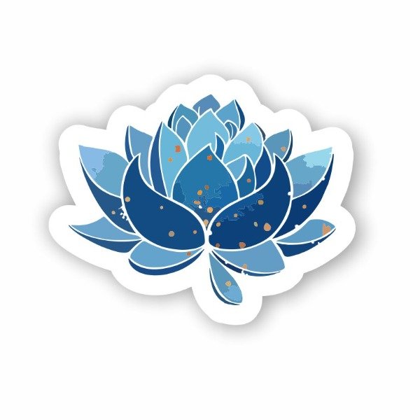 Producto - ST00648 Flor de loto azul