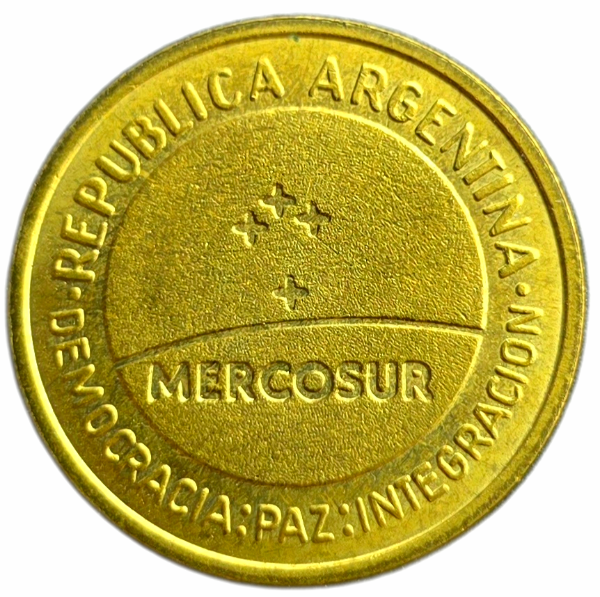 Producto - Argentina 50 Centavos 1998 Mercosur Km#124 XF