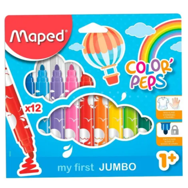 Producto - Maped - Marcadores Jumbo Gruesos x 12 colores