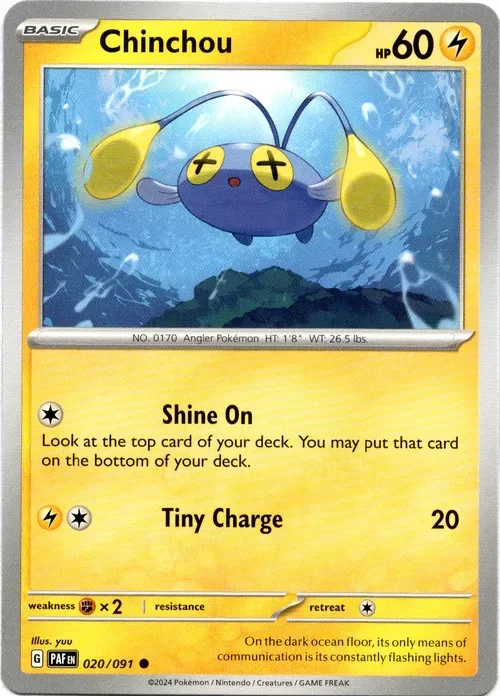 Producto - Chinchou - 020/091 - Paldean Fates
