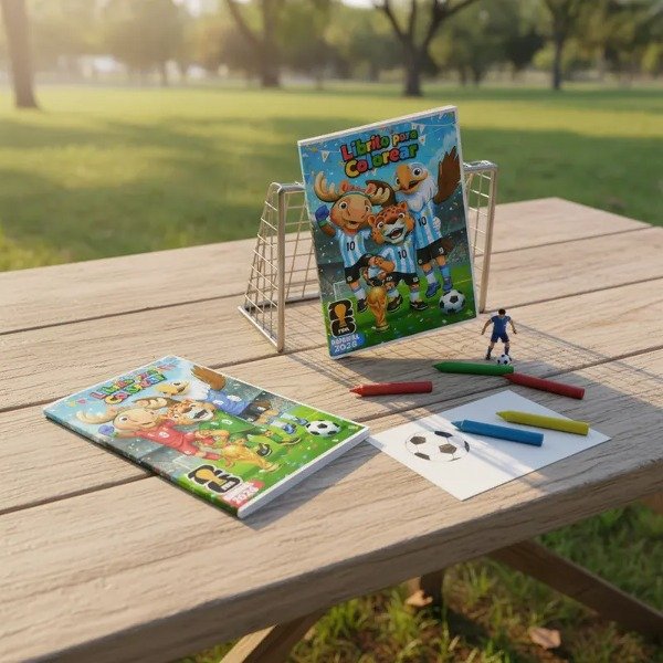 Producto - librito para colorear + actividades Mundial 2026 + Argentina