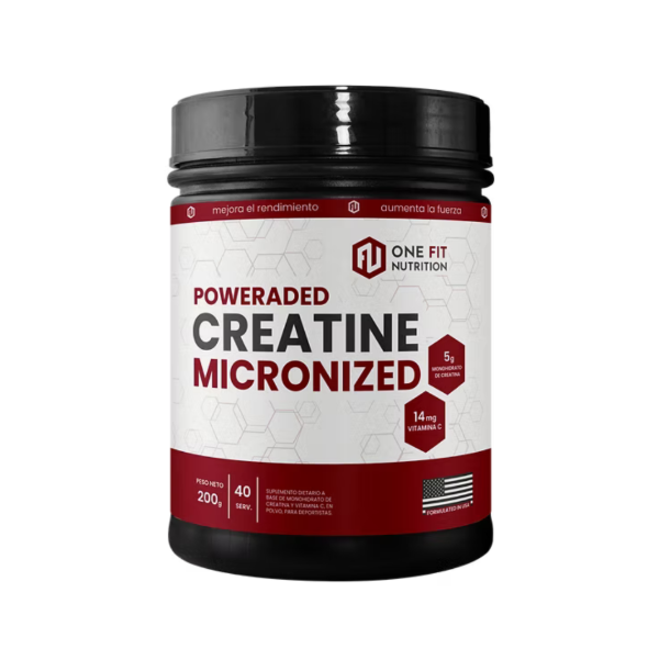 Producto - POWERADED CREATINE MICRONIZED 200 GRS. - ONE FIT NUTRITION
