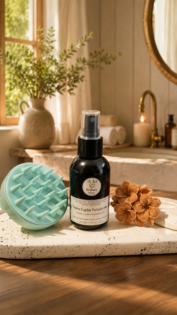 Producto - Kit de Tónico Fortalecedor Capilar + Cepillo Masajeador