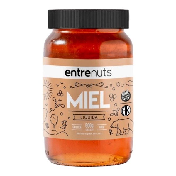 Producto - Miel de abejas liquida sin TACC x 500g ENTRENUTS