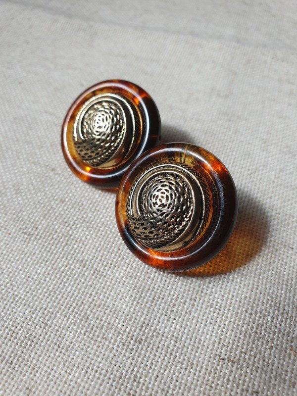 Producto - Aros Clips Gold Caramel - 4