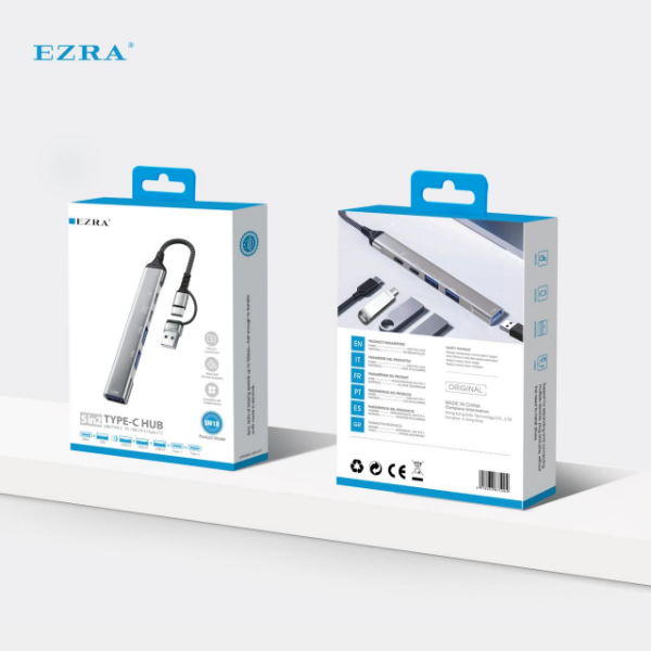 Producto - Adaptador Hub Conectividad 5en2 USB 3.0 y USB-C Datos de Hasta 5 Gbps UH18.