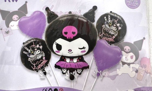Producto - Set de Globos Kuromi x5
