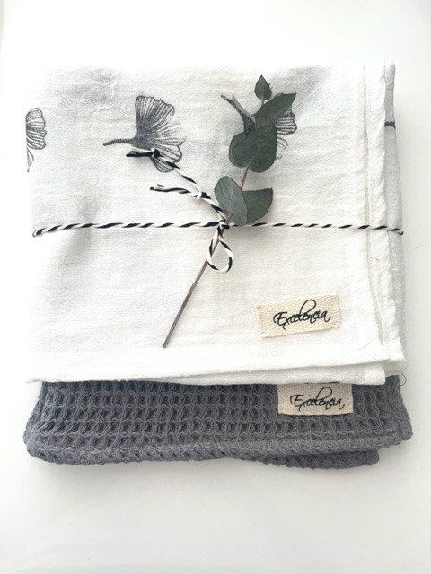 Producto - Set repasadores : Ginko Gris