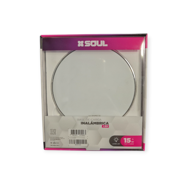 Producto - Base de Carga Inalámbrica SOUL led 15W celular smartwatch