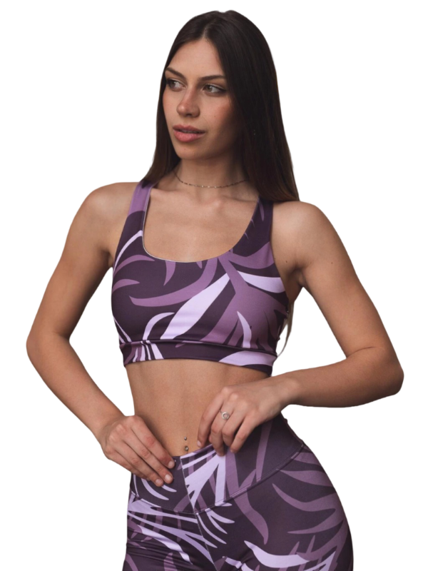 Producto - Conjunto Top + Short Hoja Malva - Zt