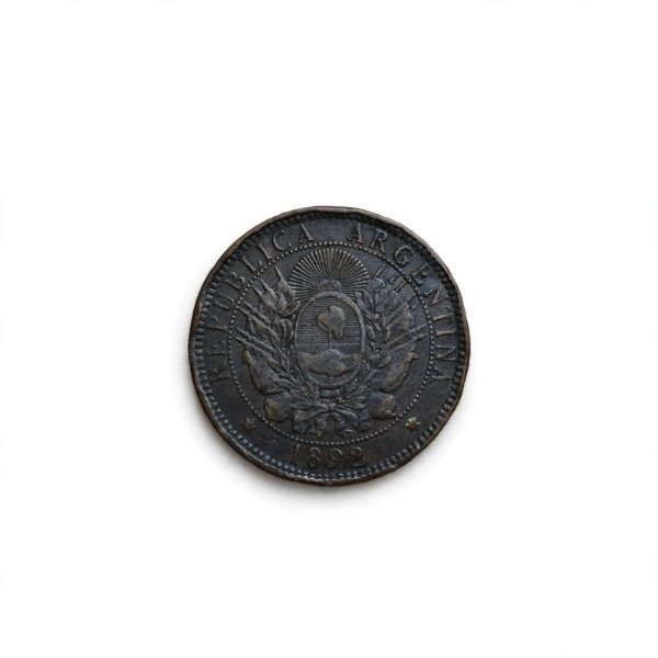Producto - Moneda Argentina 2 Centavos-1892 -Bronce-Libertad - 1