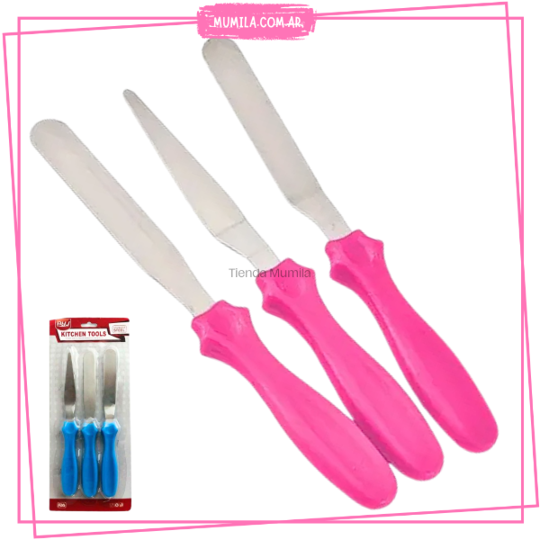 Producto - Espatulas metal set x3 color surtido