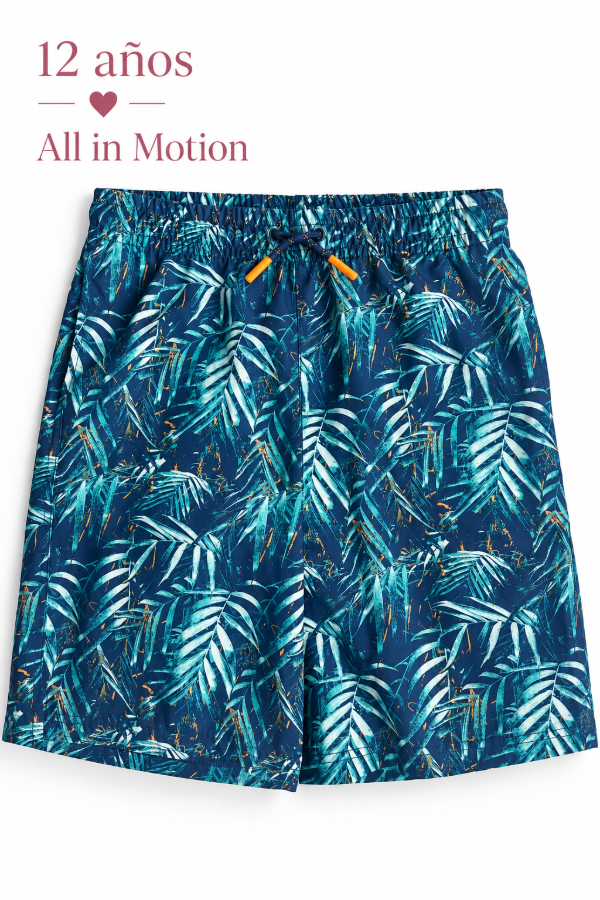 Producto - Malla de baño azul estampada All in Motion - 0