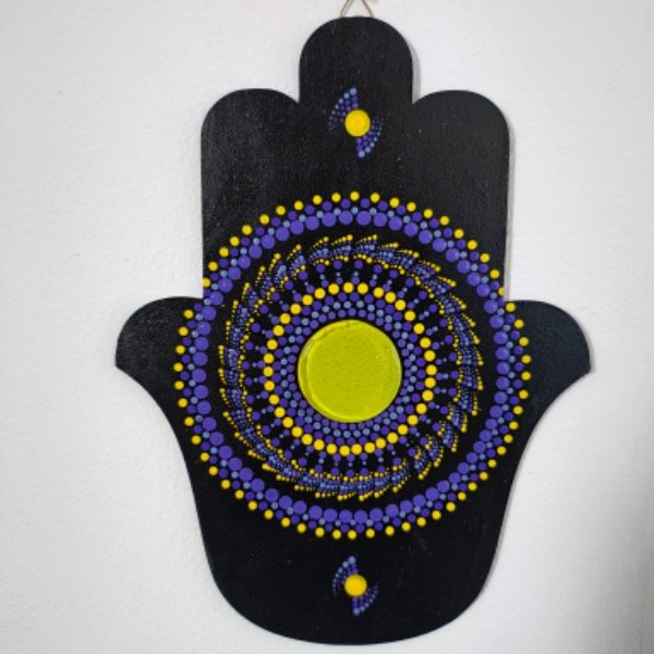 Producto - Hamsa en puntillismo