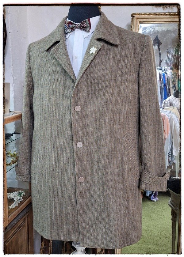 Producto - Sacón de Hombre diseño espiga marrón