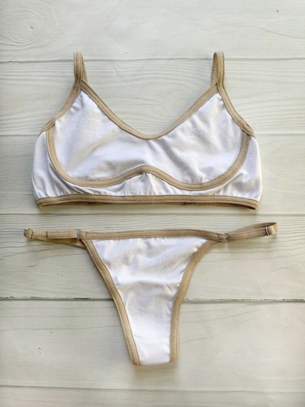 Producto - CONJUNTO CALI - TOP ALGODON CON BROCHE