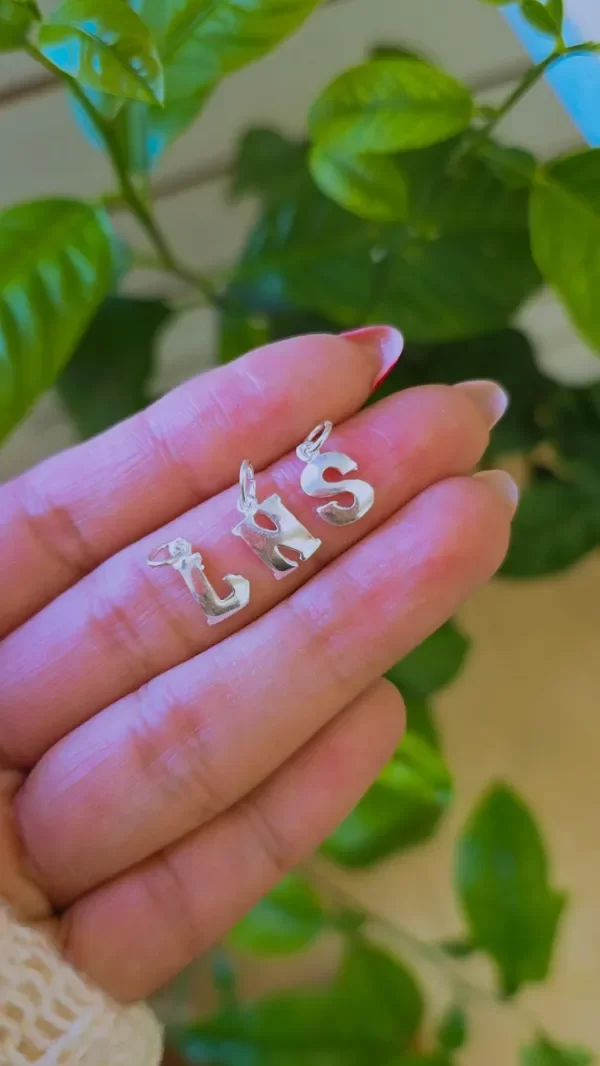 Producto - Dije inicial lisa PL