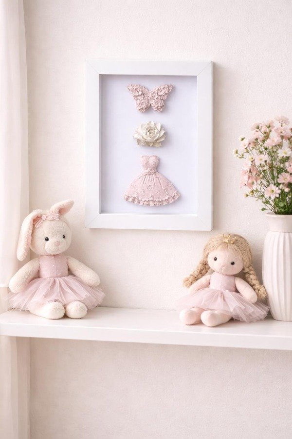 Producto - Cuadros Habitación Bebés Intervenidos con Figuras en Cemento II