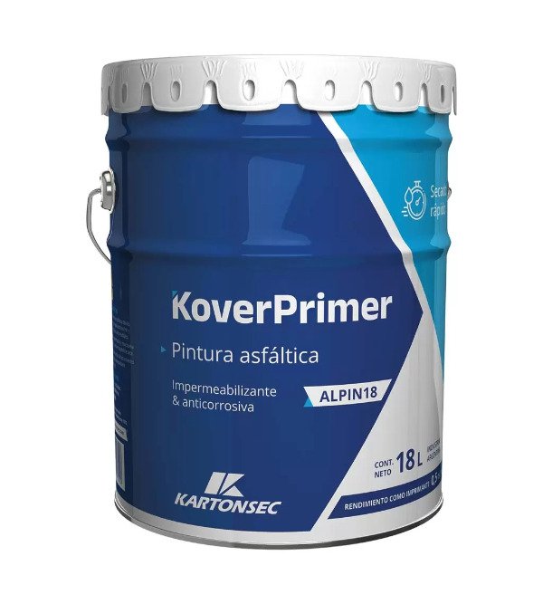 Producto - Pintura Asfaltica secado rapido KoverPrimer x 18 lts