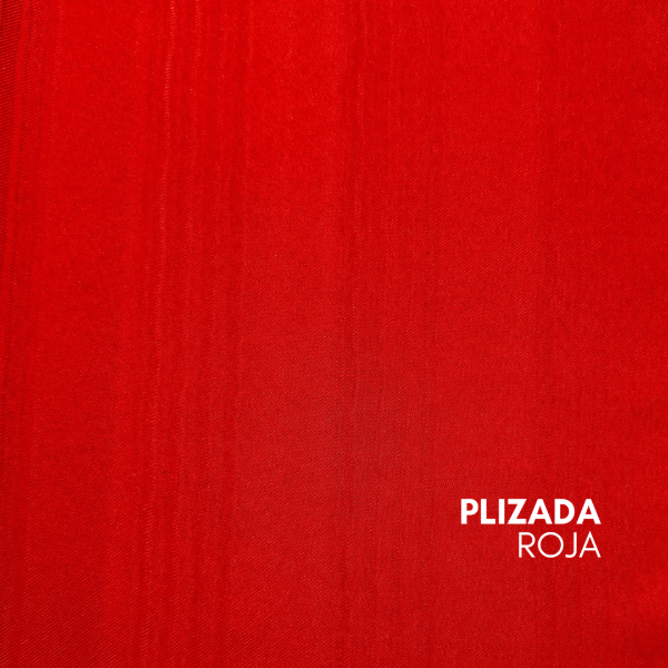 Producto - TELA CORTINA POLIESTER PLIZADA ROJO