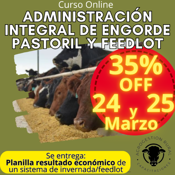 Producto - Curso Online: Administración Integral de Engorde Pastoril y Feedlot