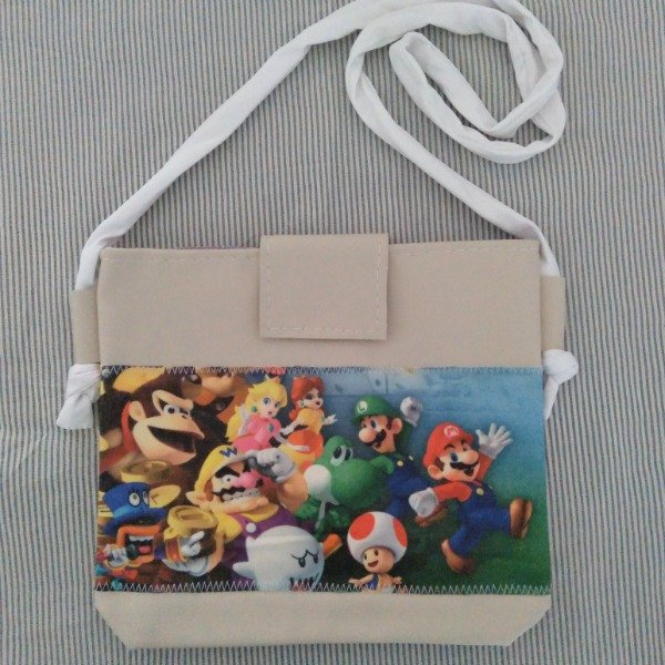 Producto - bandolera cuerina Super Mario