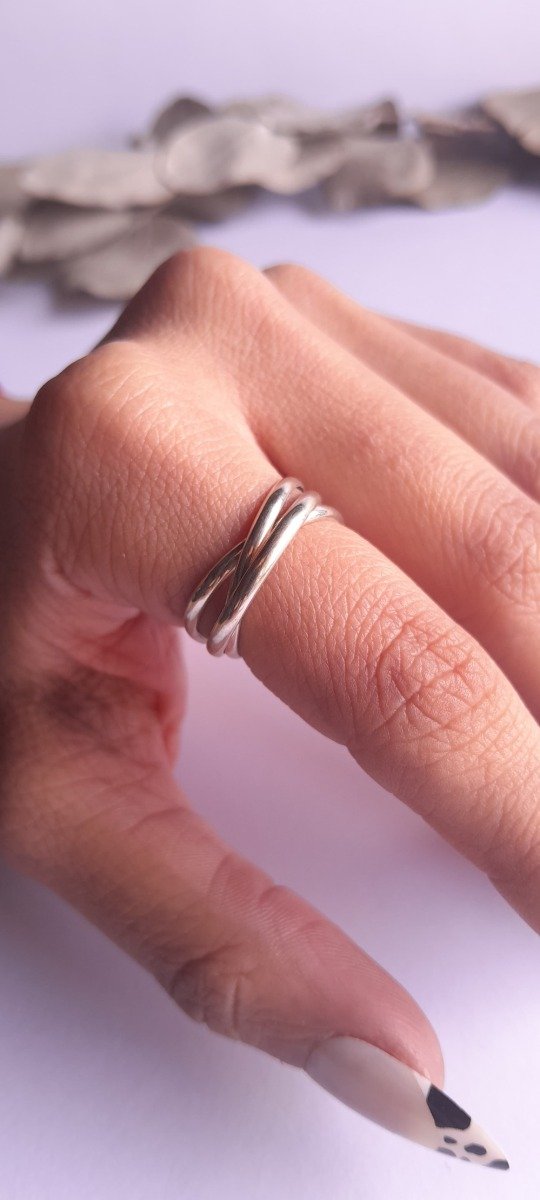Producto - Anillos plata doble y triple alianza