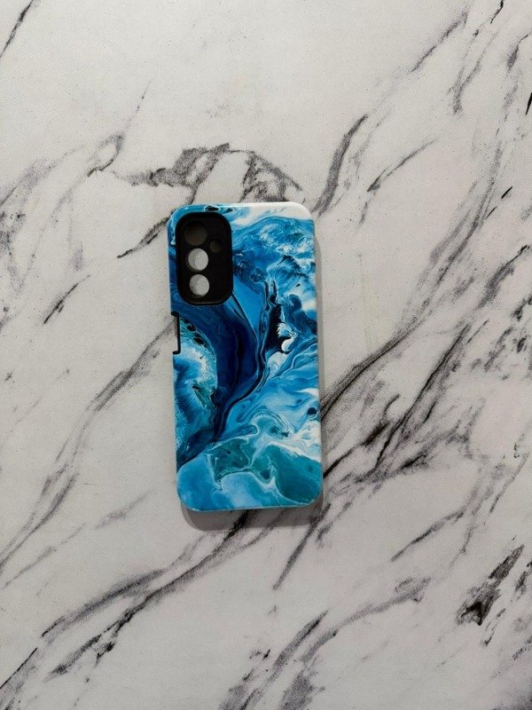 Producto - Funda marmol azul