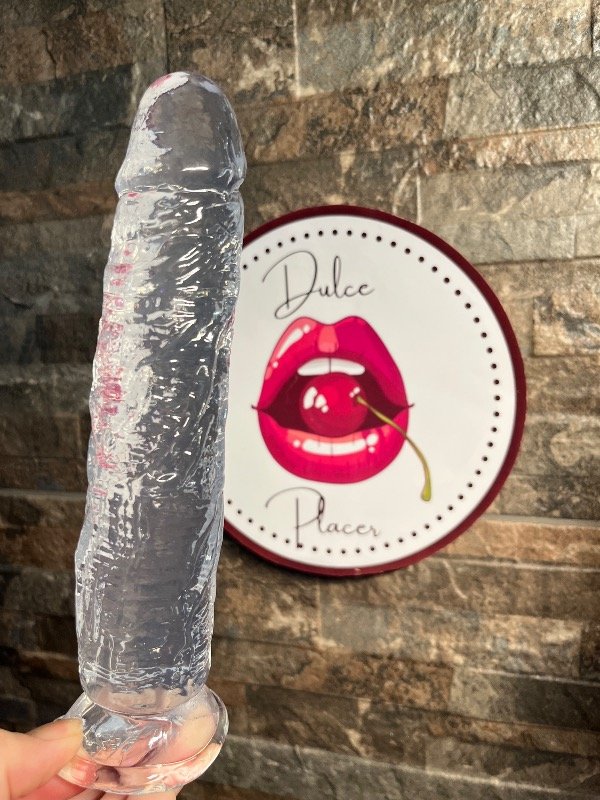 Producto - Dildo cristal 6 flexible con ventosa 21x 4,5