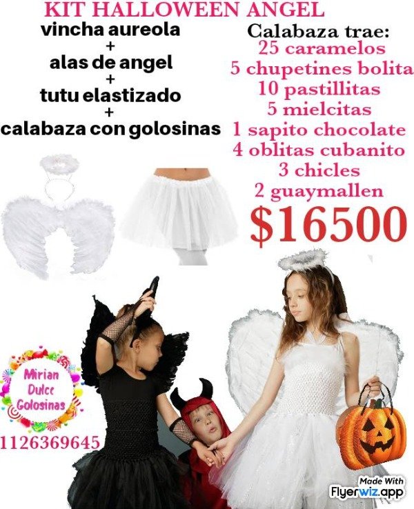 Producto - Combo disfraz angel