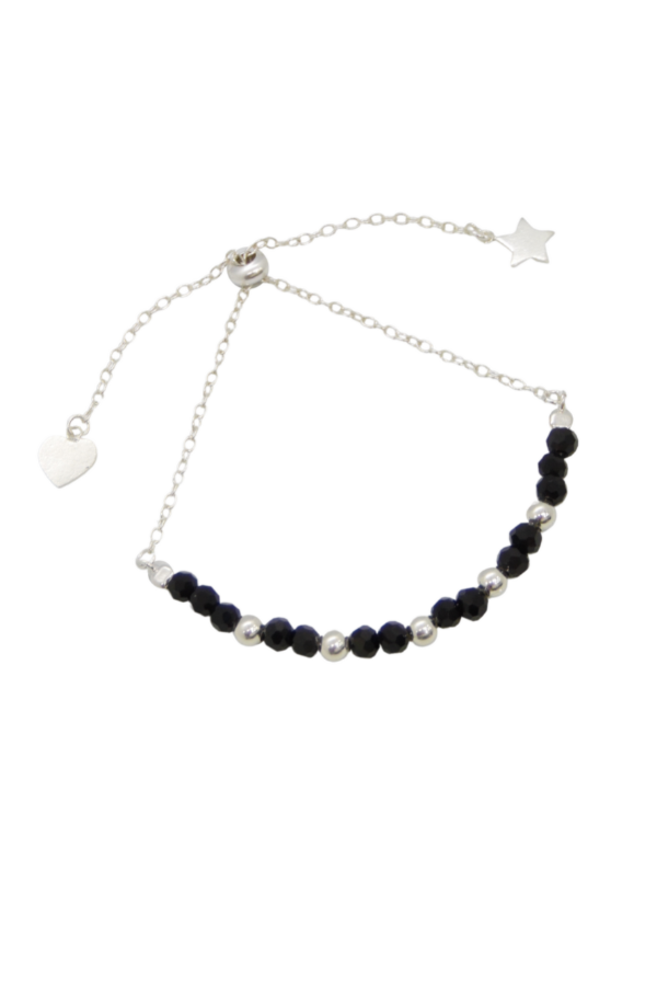 Producto - Pulsera ajustable con estrellita y corazón silver