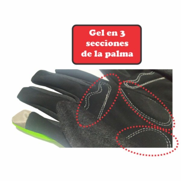 Producto - GUANTES GIANT LARGOS CICLISMO MOTO - PROTECCION GEL - 2