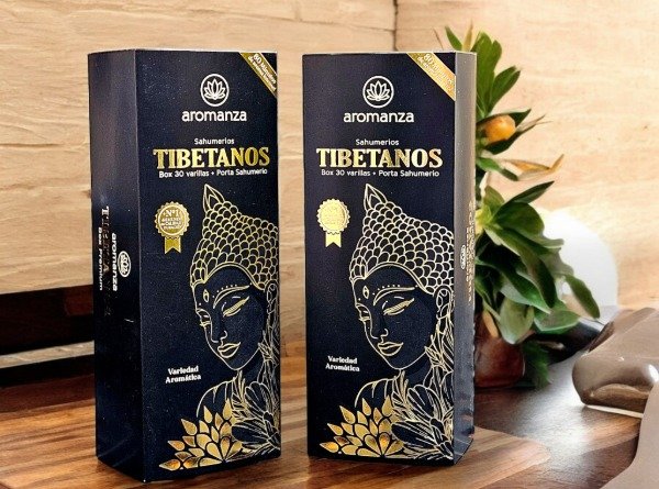 Producto - Box sahumerios tibetanos x30 varillas - Aromanza - 0