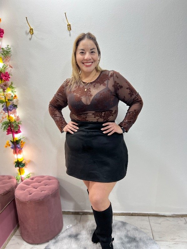 Producto - Pollera berlina gamuza - 1