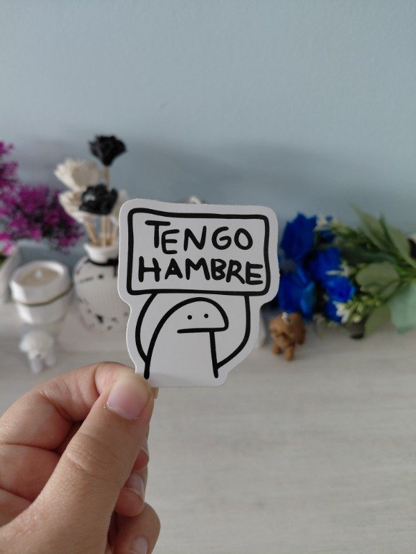 Producto - Stickers - Colección "Memes/Random" 0281 - Tengo hambre