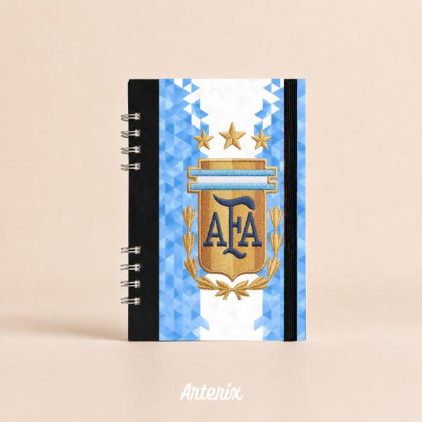 Producto - Cuaderno A5 tapa dura Selección Argentina - Cristal - 0