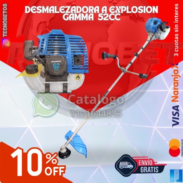 Producto - DESMALEZADORA A EXPLOSION GAMMA 52CC