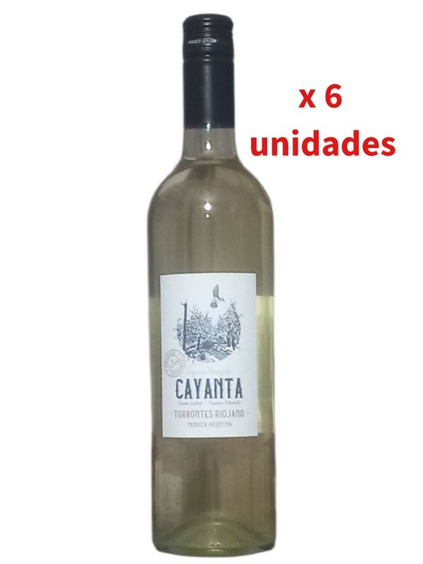 Producto - Cayanta - Torrontes Riojano con pieles 2025 Organico x 6 unidades