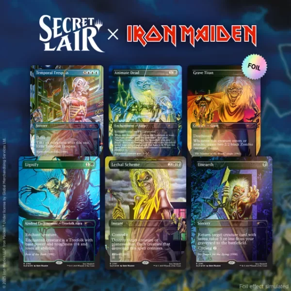 Producto - Secret Lair x Iron Maiden: Album Art - FOIL EDITION - INGLES SELLADO