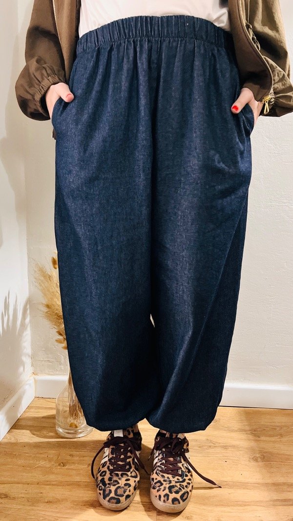 Producto - PANTALÓN BOMBACHO SASHA DENIM - 0