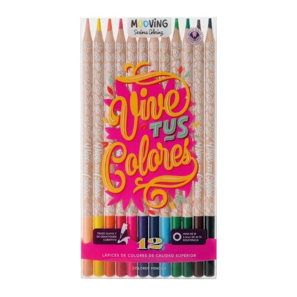 Producto - LAPIZ COLOR MOOVING LARGO X12 (3011012)