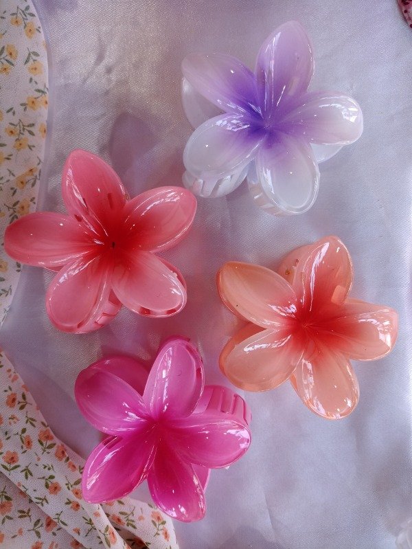 Producto - Broche flor matizada grande