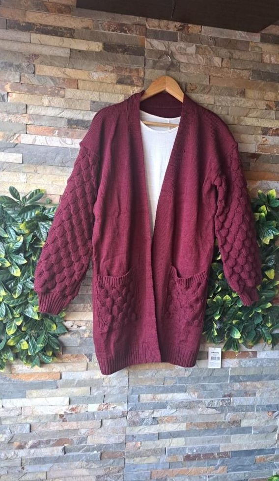 Producto - SACO TEJIDO CON BOLSILLOS