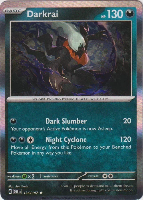 Producto - Darkrai - 136/197 - Obsidian Flames - Holo