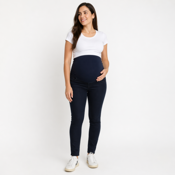 Producto - Jean panza alta chupin blue