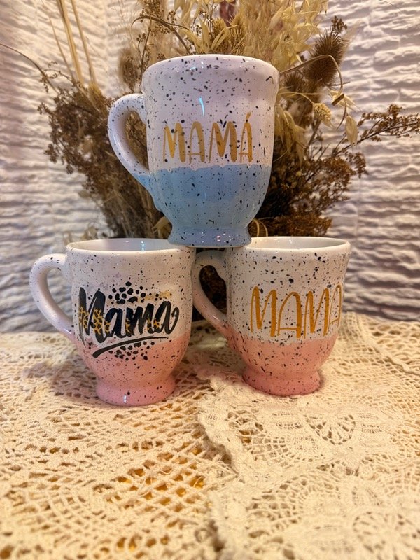 Producto - Tazas vintage bi color mamá