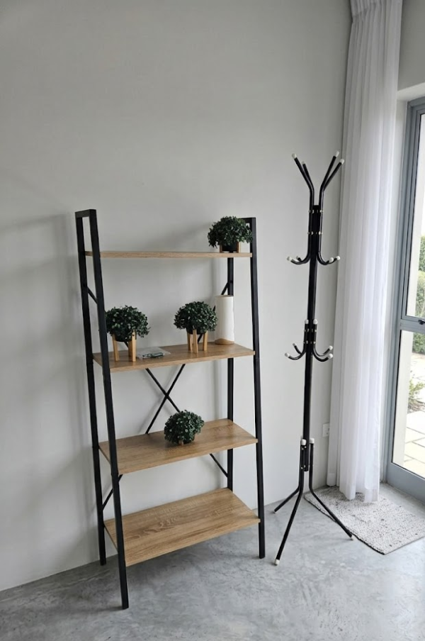 Producto - Perchero de Pie Metálico Caño Laqueado Negro